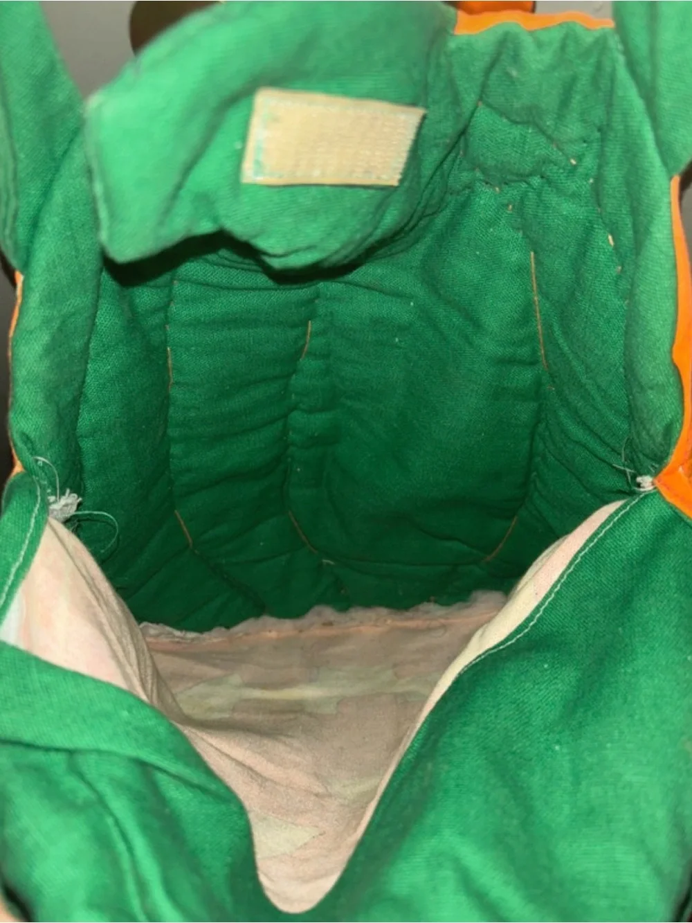 Vtg Cranston cloth Childerns treat or treat bag jack o latern